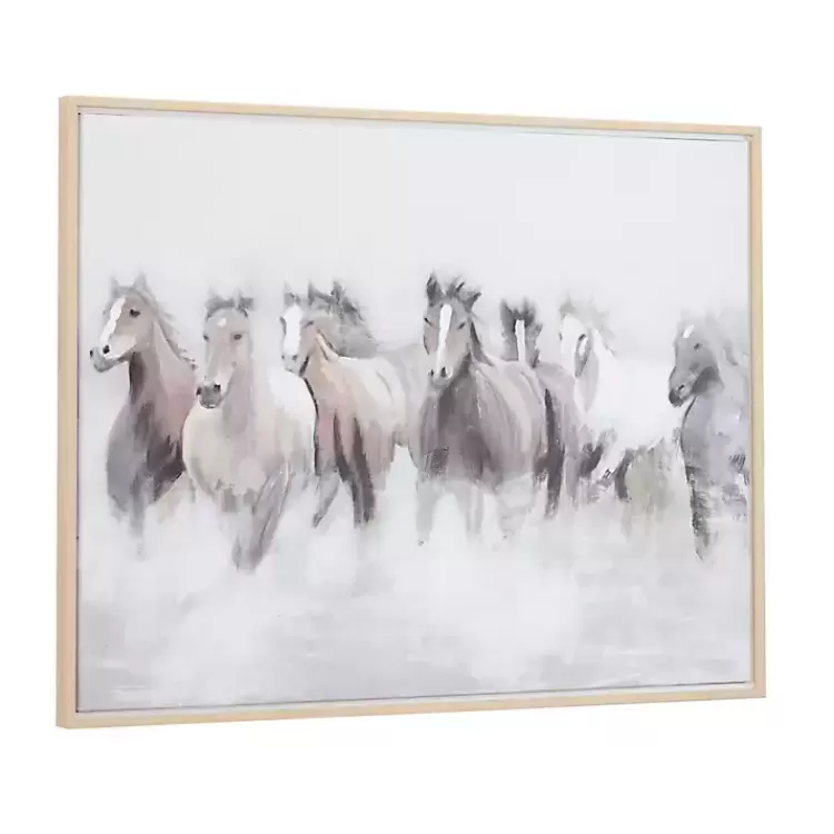 running_horses_framed_canvas_art_print_2.webp Running Horses Framed Canvas Art Print>Kirklands Home Outlet