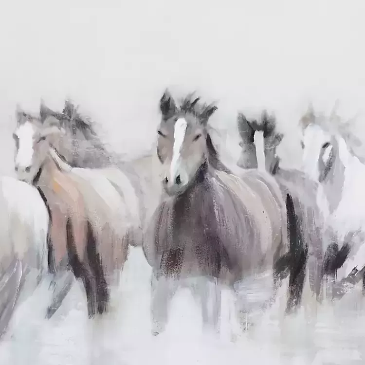 running_horses_framed_canvas_art_print_3.webp Running Horses Framed Canvas Art Print>Kirklands Home Outlet