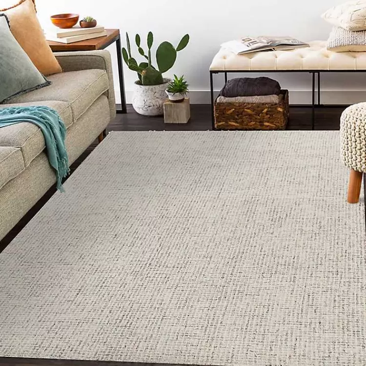 Rust & Beige Geometric Wool Area Rug>Kirklands Home Flash Sale