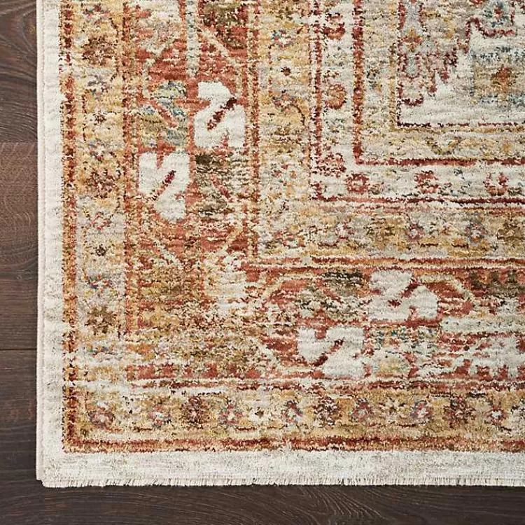 rust_distressed_multi_medallion_runner_x_3.webp Rust Distressed Multi Medallion Runner, 2x10>Kirklands Home Outlet