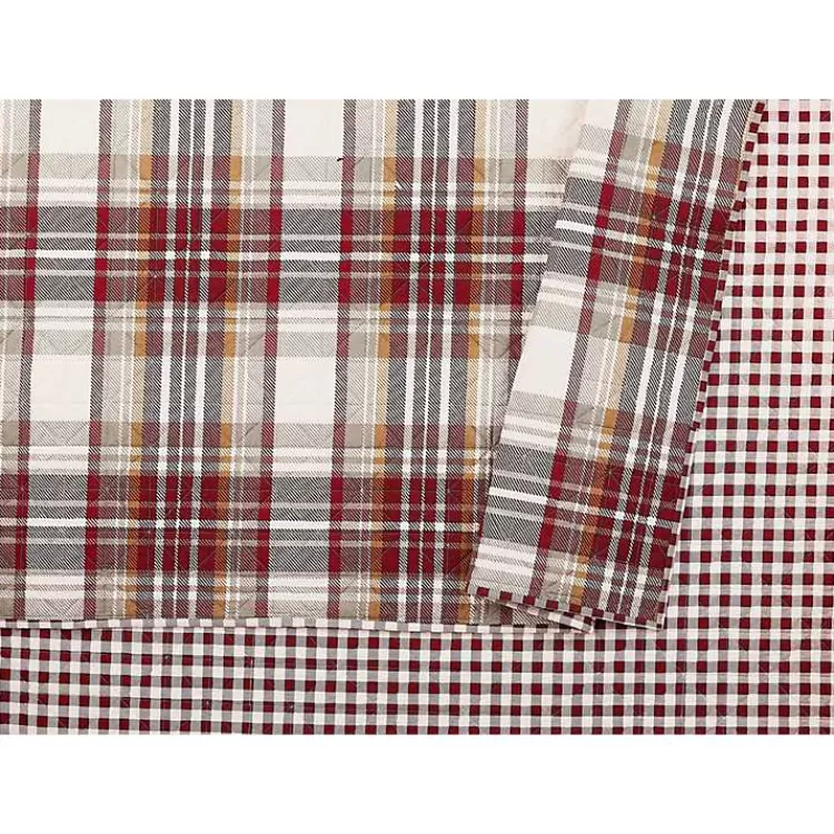 rust_plaid_camden_king_pc_quilt_set_3.webp Rust Plaid Camden King 3-pc. Quilt Set>Kirklands Home Discount