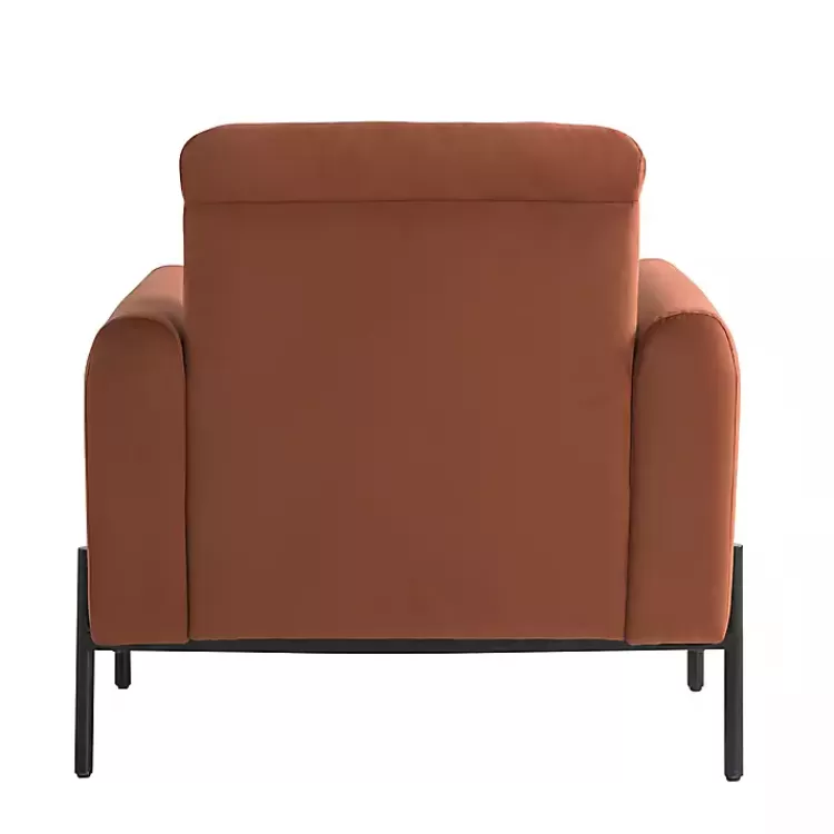 rust_velvet_upholstered_knox_accent_chair_4.webp Rust Velvet Upholstered Knox Accent Chair>Kirklands Home Fashion