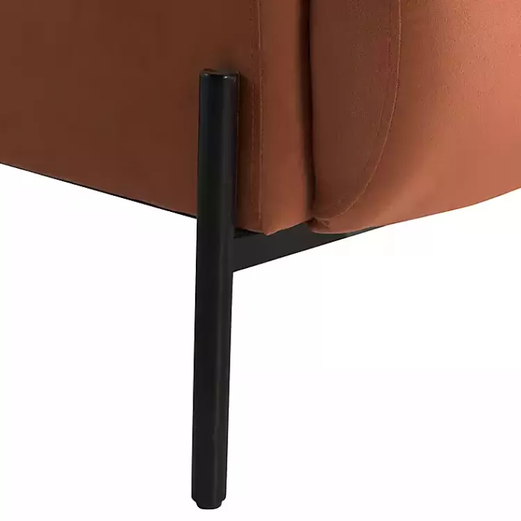rust_velvet_upholstered_knox_accent_chair_7.webp Rust Velvet Upholstered Knox Accent Chair>Kirklands Home Fashion
