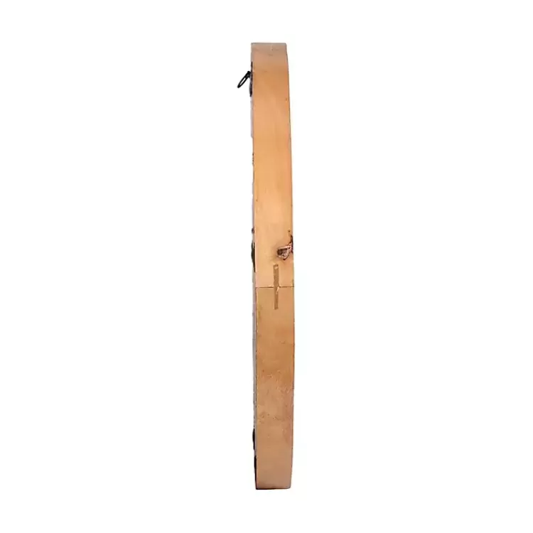 rustic_brown_acacia_round_wall_mirror_2.webp Rustic Brown Acacia Round Wall Mirror>Kirklands Home Clearance
