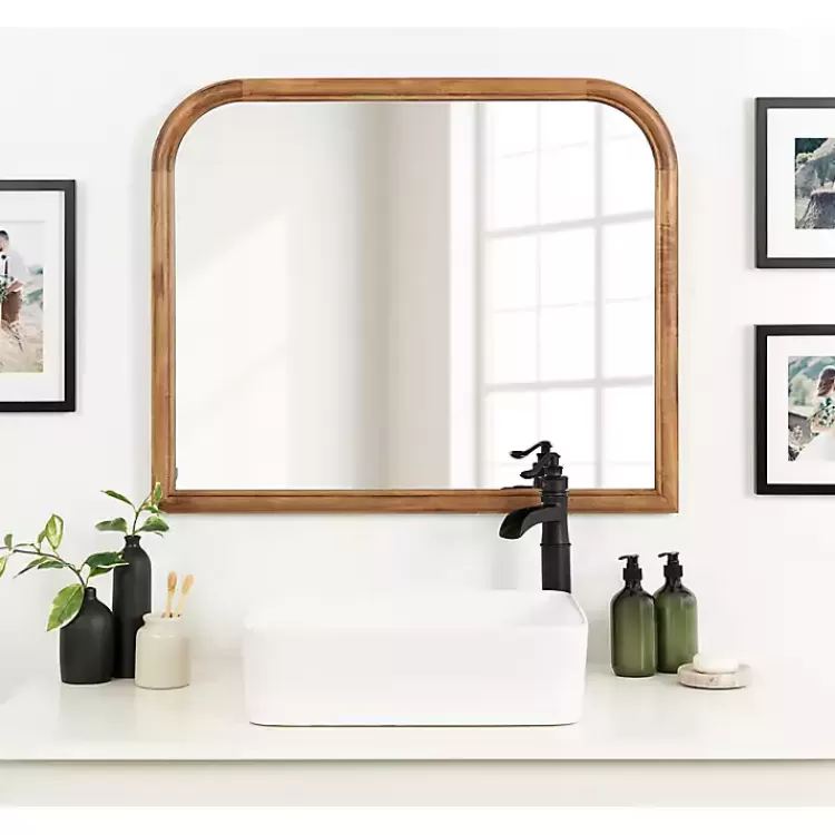 rustic_brown_wide_arch_wall_mirror_5.webp Rustic Brown Wide Arch Wall Mirror>Kirklands Home Sale