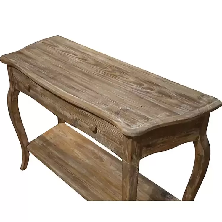 rustic_brown_wood_curved_console_table_2.webp Rustic Wood Curved Console Table>Kirklands Home Cheap
