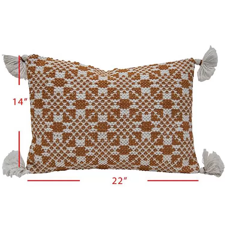 rustic_cross_stitch_outdoor_lumbar_pillow_3.webp Rustic Cross Stitch Outdoor Lumbar Pillow>Kirklands Home Fashion