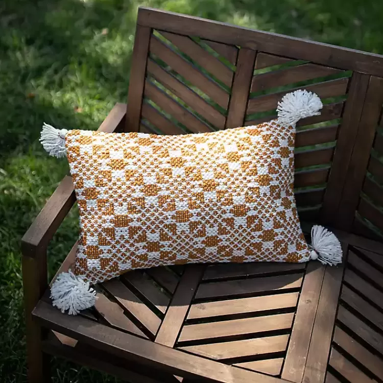 rustic_cross_stitch_outdoor_lumbar_pillow_4.webp Rustic Cross Stitch Outdoor Lumbar Pillow>Kirklands Home Fashion