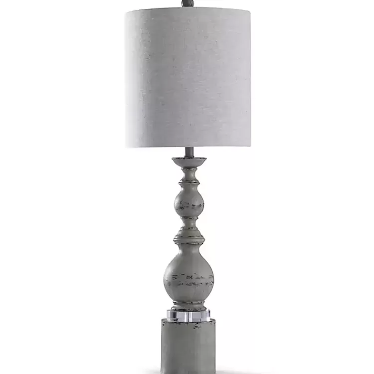 Rustic Gray Balustrade Buffet Lamp>Kirklands Home Outlet