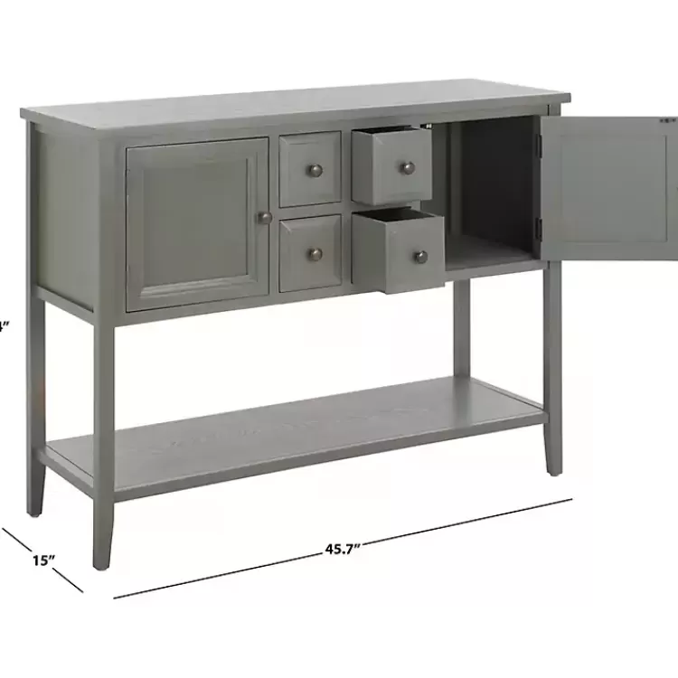 rustic_gray_drawer_charlotte_sideboard_7.webp Rustic 4-Drawer Charlotte Sideboard>Kirklands Home Online