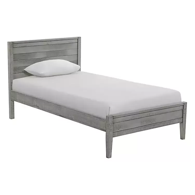 rustic_gray_pine_panel_twin_bed_frame_2.webp Rustic Gray Pine Panel Twin Bed Frame>Kirklands Home Online