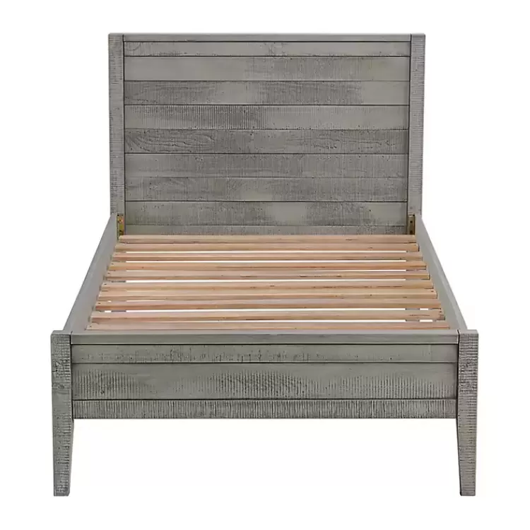 rustic_gray_pine_panel_twin_bed_frame_4.webp Rustic Gray Pine Panel Twin Bed Frame>Kirklands Home Online