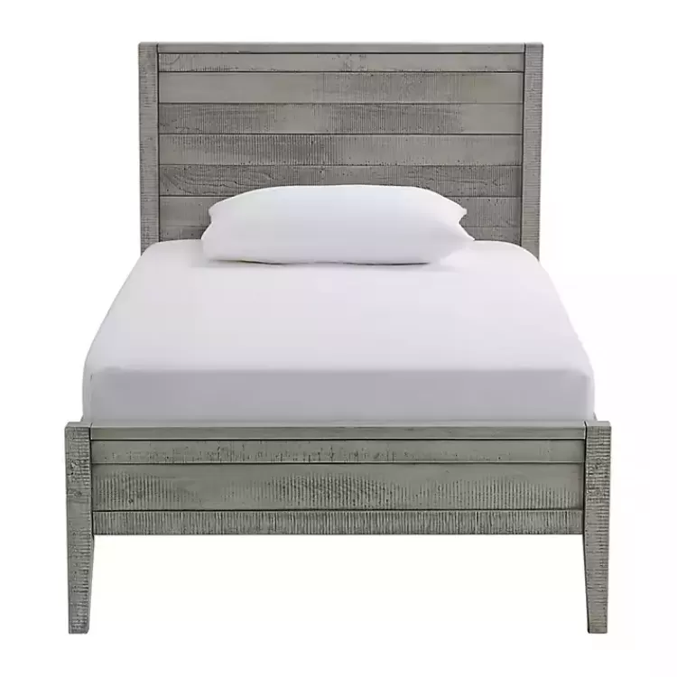 rustic_gray_pine_panel_twin_bed_frame_5.webp Rustic Gray Pine Panel Twin Bed Frame>Kirklands Home Online