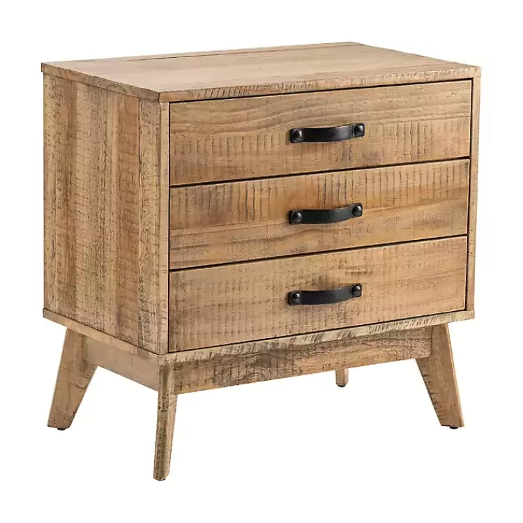 Rustic Medium 3-Drawer Side Table>Kirklands Home Fashion