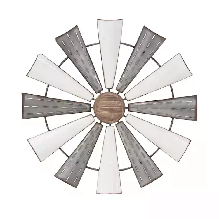 Rustic Metal Windmill Wall Plaque>Kirklands Home Best Sale
