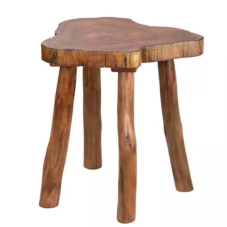 Rustic Natural Woodland Accent Table>Kirklands Home Clearance