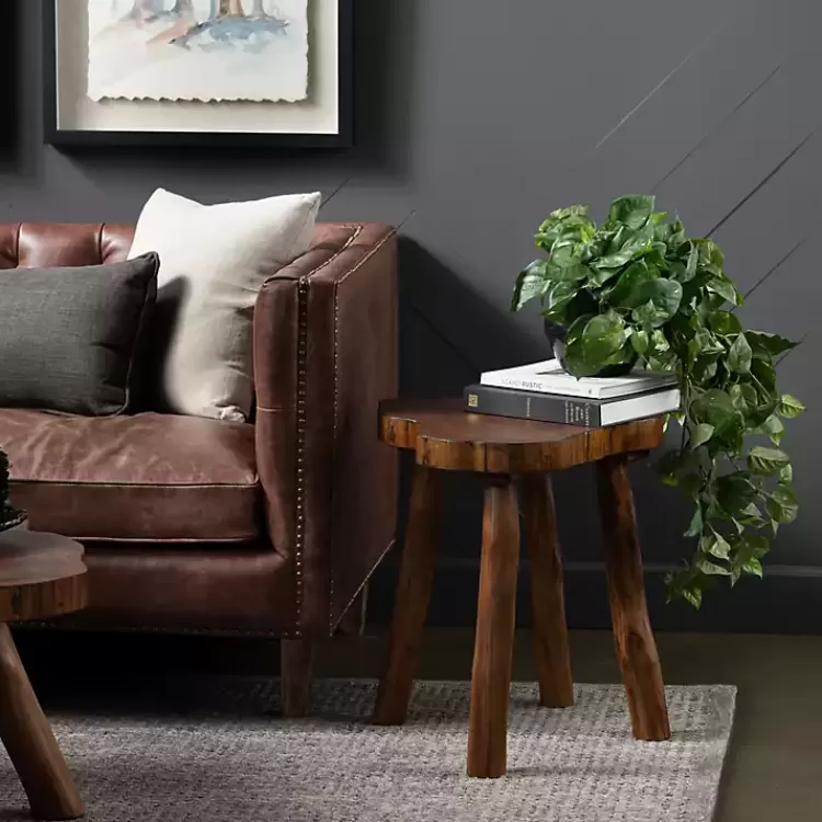 rustic_natural_woodland_accent_table_3.webp Rustic Natural Woodland Accent Table>Kirklands Home Clearance