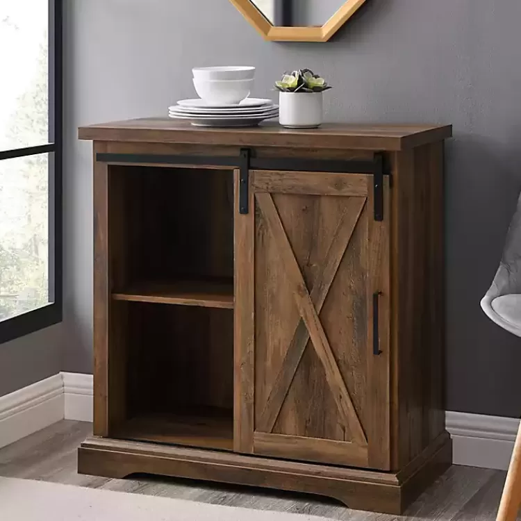 rustic_oak_sliding_barn_door_cabinet_2.webp Rustic Oak Sliding Barn Door Cabinet>Kirklands Home Store