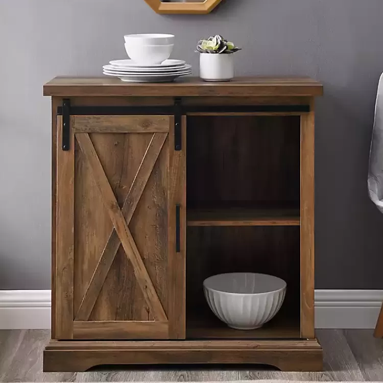 rustic_oak_sliding_barn_door_cabinet_3.webp Rustic Oak Sliding Barn Door Cabinet>Kirklands Home Store