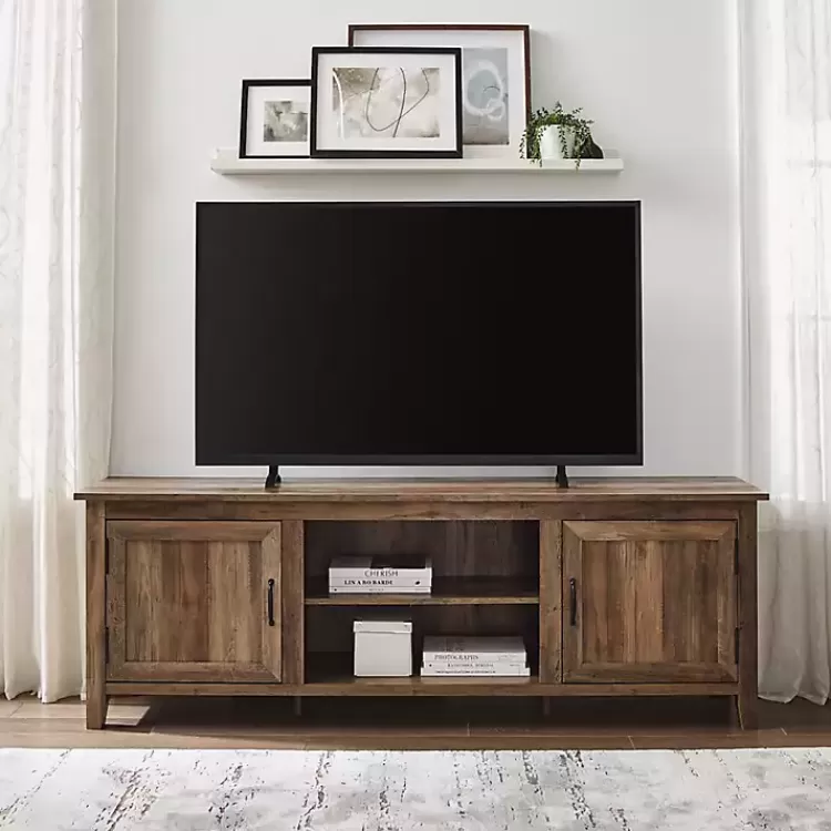 rustic_oak_wood_grooved_door_tv_stand_2.webp Rustic Oak Wood Grooved Door TV Stand>Kirklands Home Online