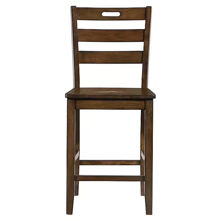 rustic_oak_wood_quinby_counter_stools_set_of__3.webp Rustic Oak Wood Quinby Counter Stools, Set of 2>Kirklands Home Best