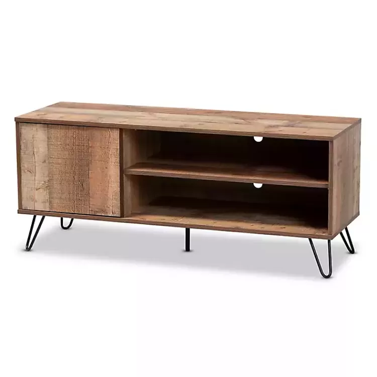 Rustic Oak Wood TV Stand>Kirklands Home Sale