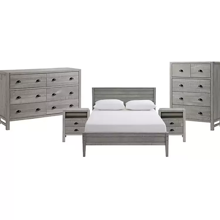 rustic_smoke_gray_wood_panel_full_bed_frame_2.webp Rustic Smoke Wood Panel Full Bed Frame>Kirklands Home Cheap