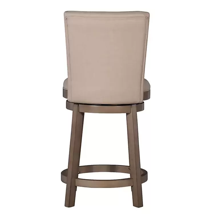 rustic_taupe_upholstered_swivel_counter_stool_5.webp Rustic Taupe Upholstered Swivel Counter Stool>Kirklands Home Discount