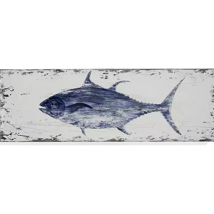 Rustic Tuna Canvas Plaque>Kirklands Home Best Sale