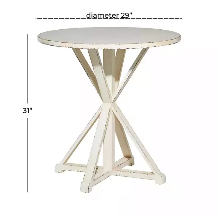 rustic_white_hourglass_side_table_5.webp Rustic Hourglass Side Table>Kirklands Home Discount