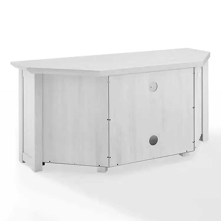 rustic_white_katycorner_tv_stand_2.webp Rustic White Katy-Corner TV Stand>Kirklands Home Fashion