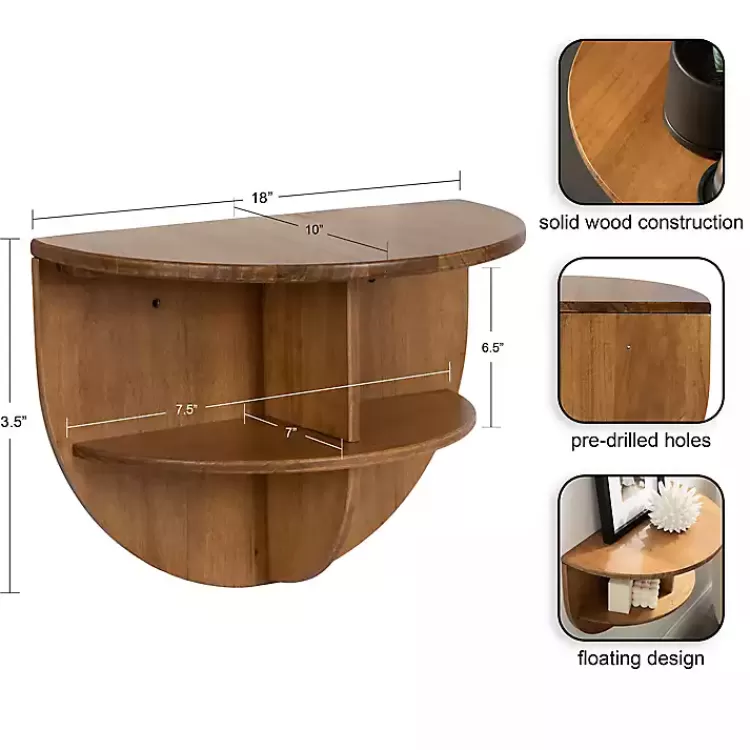rustic_wood_half_moon_floating_accent_table_2.webp Rustic Wood Half Moon Floating Accent Table>Kirklands Home Flash Sale