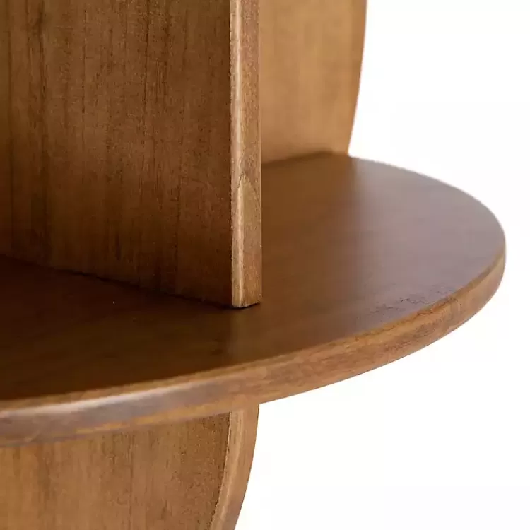 rustic_wood_half_moon_floating_accent_table_3.webp Rustic Wood Half Moon Floating Accent Table>Kirklands Home Flash Sale