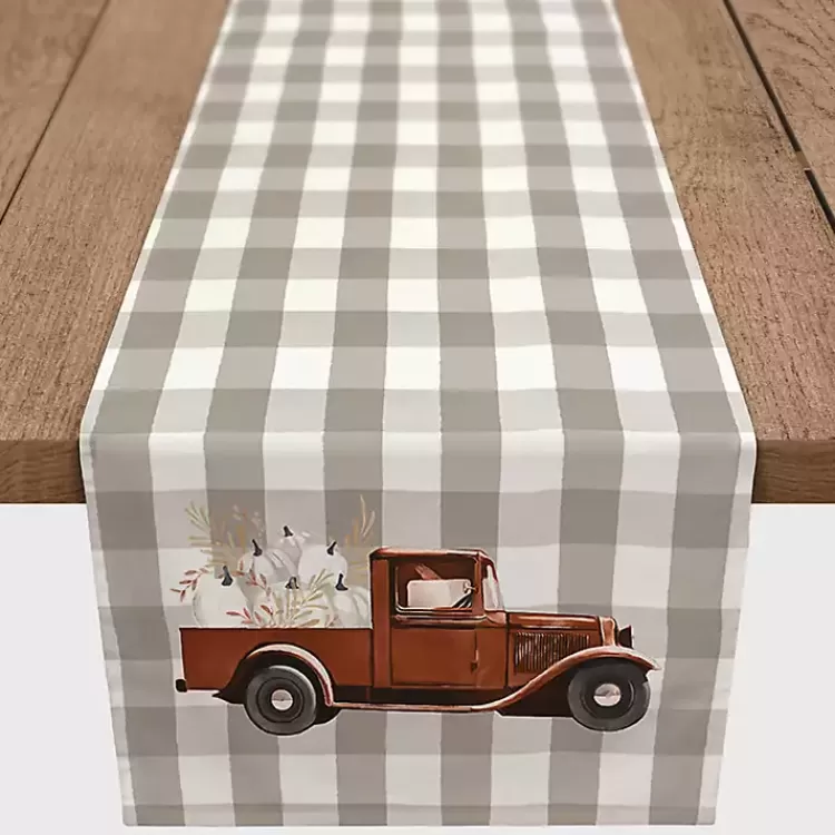 Rusty Harvest Truck Table Runner>Kirklands Home Sale