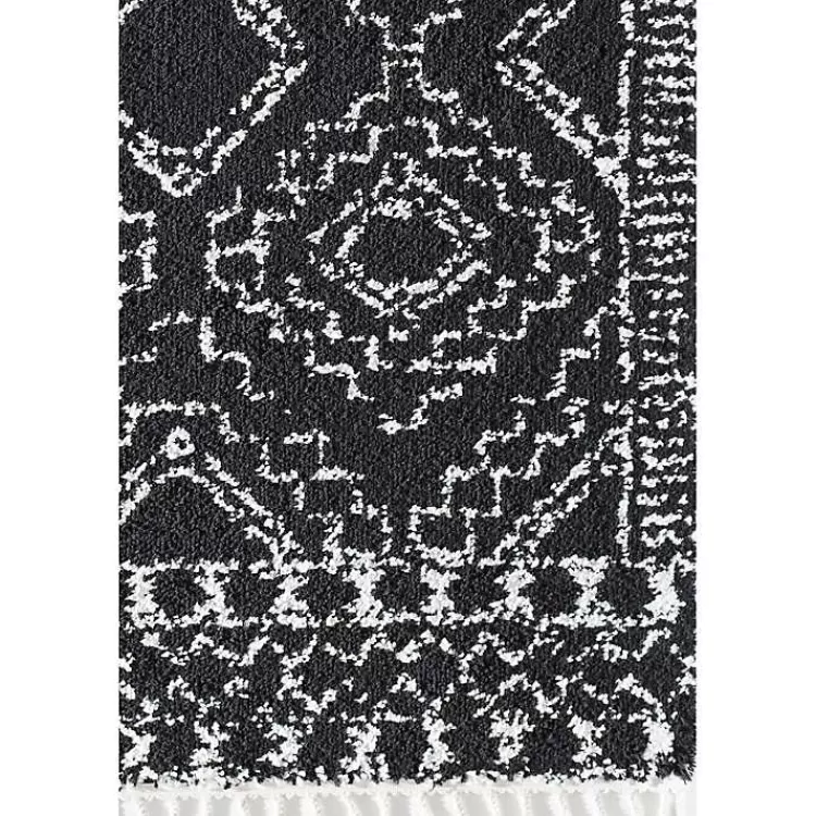 sable_black_and_white_moon_accent_rug_x_4.webp Sable and White Moon Accent Rug, 2x8>Kirklands Home Best