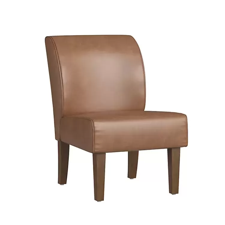 Saddle Faux Leather Accent Chair>Kirklands Home Cheap