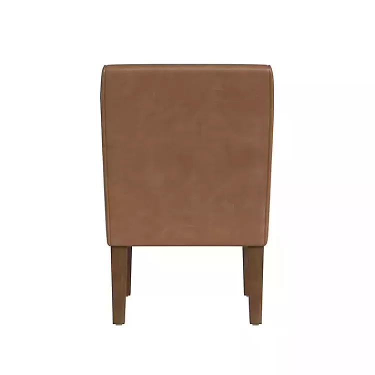 saddle_brown_faux_leather_accent_chair_8.webp Saddle Faux Leather Accent Chair>Kirklands Home Cheap