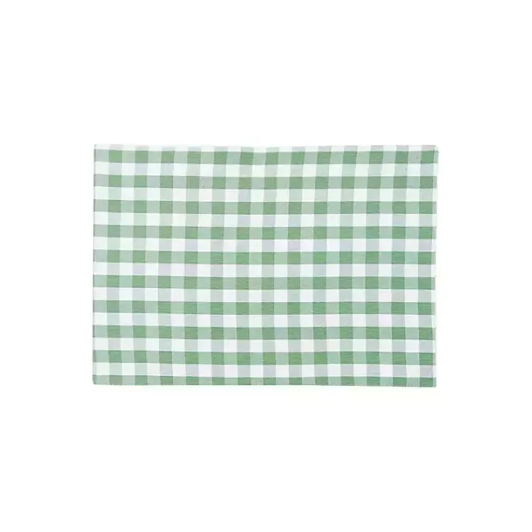 Sage Buffalo Check Cotton Placemats, Set of 6>Kirklands Home New