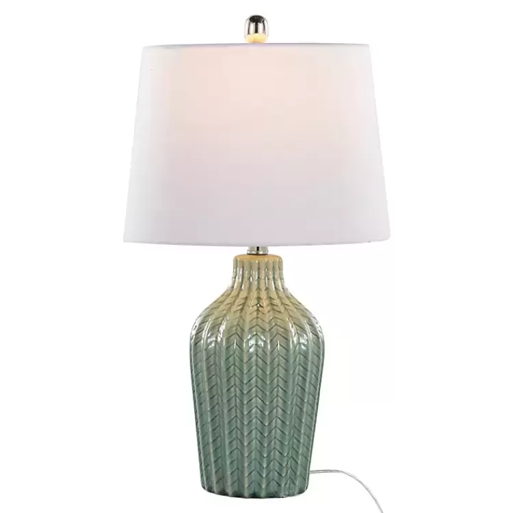 sage_ceramic_chevron_table_lamps_set_of__2.webp Sage Ceramic Chevron Table Lamps, Set of 2>Kirklands Home Cheap