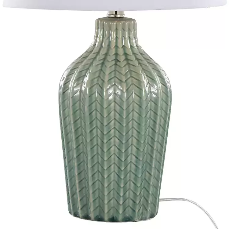 sage_ceramic_chevron_table_lamps_set_of__4.webp Sage Ceramic Chevron Table Lamps, Set of 2>Kirklands Home Cheap