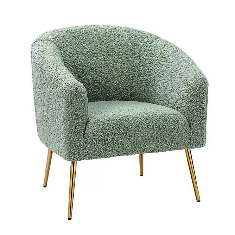Sage Contemporary Barrel Accent Chair>Kirklands Home Sale