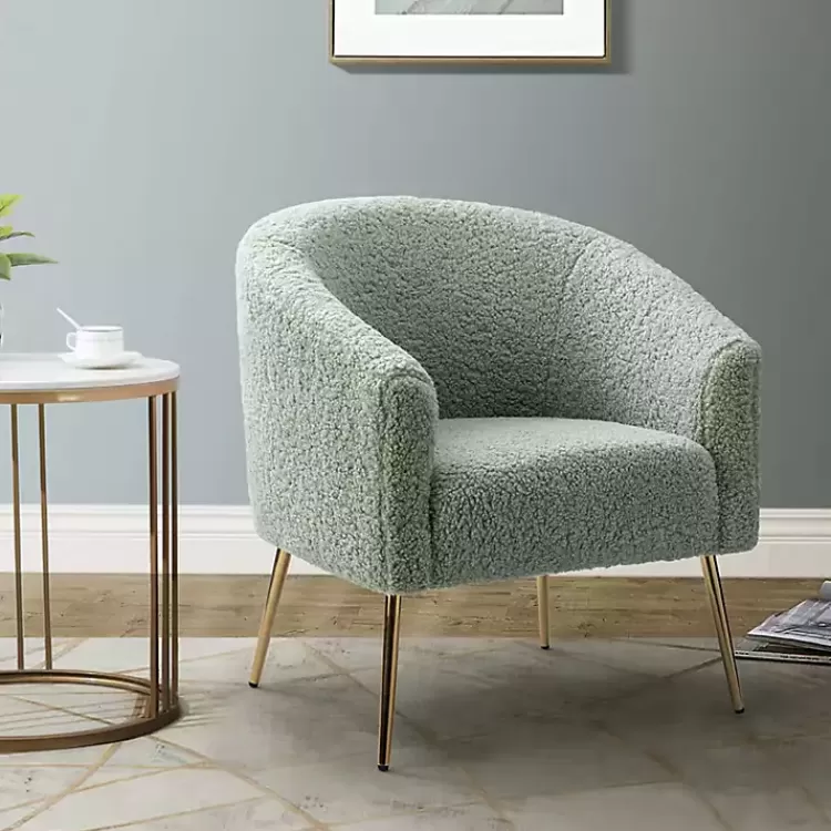 Sage Contemporary Barrel Accent Chair>Kirklands Home Sale