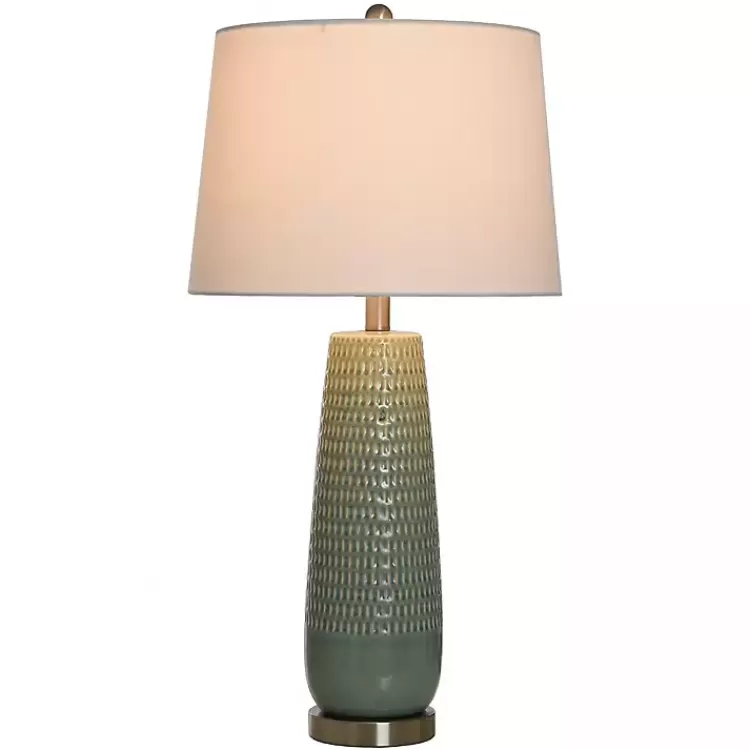 sage_green_ceramic_dimpled_table_lamp_2.webp Sage Green Ceramic Dimpled Table Lamp>Kirklands Home Best Sale