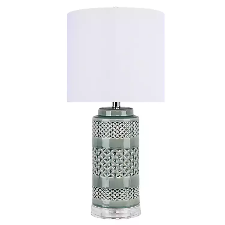 Sage Green Geometric Table Lamps, Set of 2>Kirklands Home Store