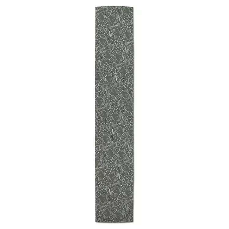 sage_leaves_table_runner__in_2.webp Sage Leaves Table Runner, 72 in.>Kirklands Home Flash Sale