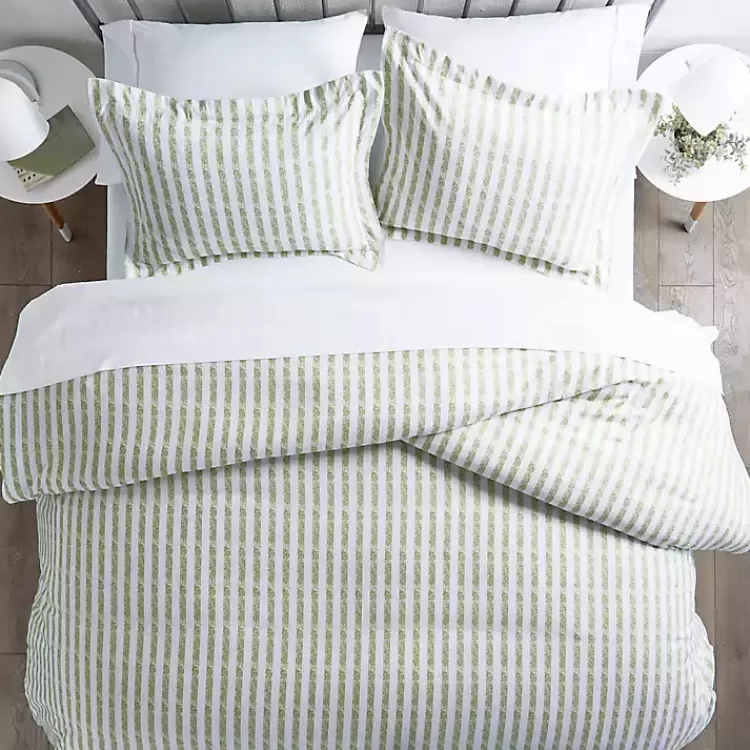 sage_rugged_stripes_puffed_twin_pc_duvet_set_2.webp Sage Rugged Stripes Puffed Twin 3-pc. Duvet Set>Kirklands Home Clearance