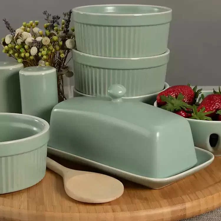 sage_stoneware_pc_kitchen_accessories_set_4.webp Sage Stoneware 7-pc. Kitchen Accessories Set>Kirklands Home Cheap