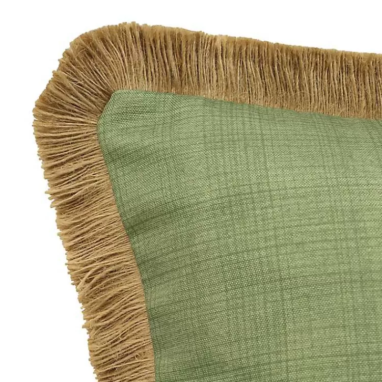 sage_textured_jute_trim_outdoor_pillow_3.webp Sage Textured Jute Trim Outdoor Pillow>Kirklands Home Clearance