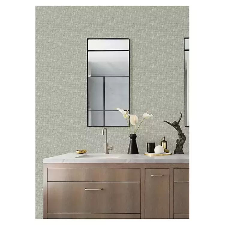 Sage Textured Poplin Peel & Stick Wallpaper>Kirklands Home Discount