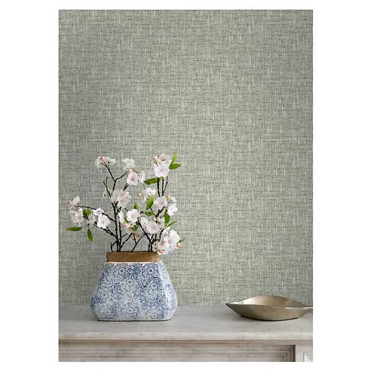 sage_textured_poplin_peel__stick_wallpaper_2.webp Sage Textured Poplin Peel & Stick Wallpaper>Kirklands Home Discount